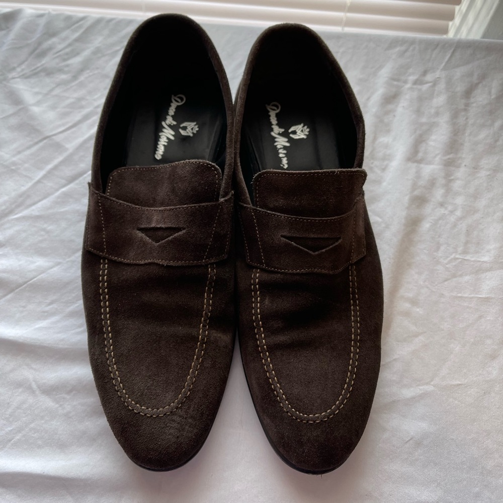 Duca di marrone shoes for mens size 44 color dark brown